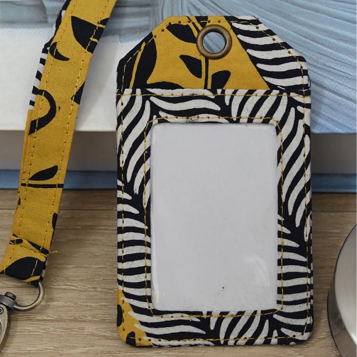 

Promo NONA RARA - Lanyard Garut Yellow A0053, Lanyard ID Card Batik Modern