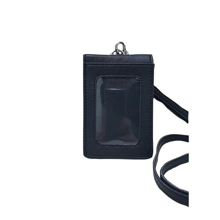

PROMO AKSESORIES~[Terjangkau] Flashee Lanyard Kulit Magnet ID Card Holder Tabby Lanyard Magnet Name Tag Kulit Termurah Berkualitas PU Leather ID Card - HItam