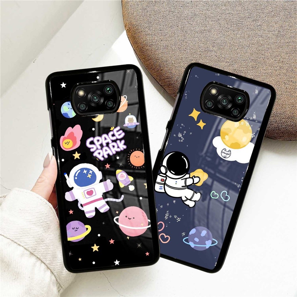 (PC62) Case Glossy Poco X3 | X3 NFC | X3 PRO | Casing Hp Xiaomi | Nasa Astronot