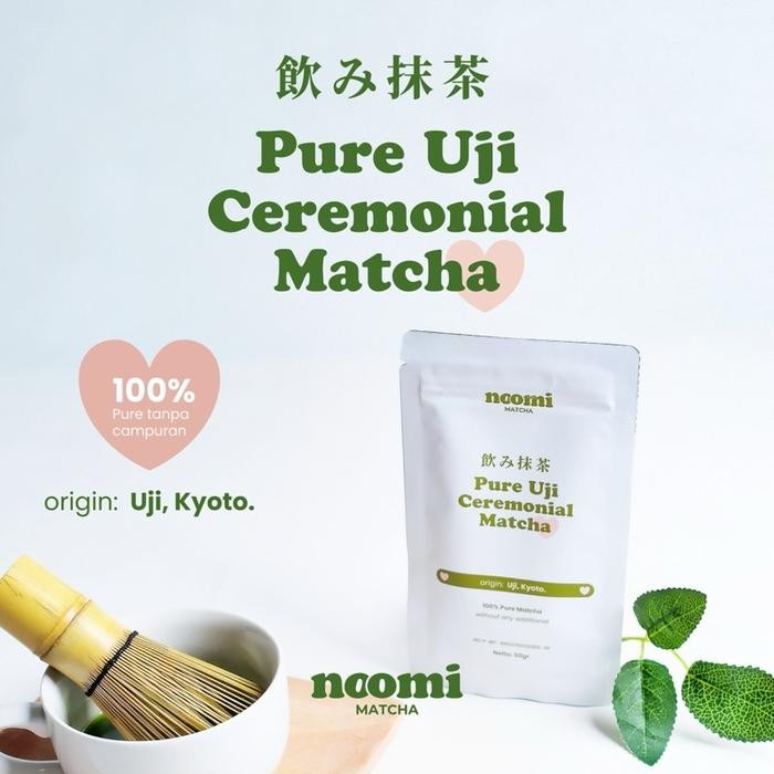 

Noomimatcha Pure Uji Ceremonial Matcha Powder 50gr | 100% Pure Matcha No Additional - Pouch 50g