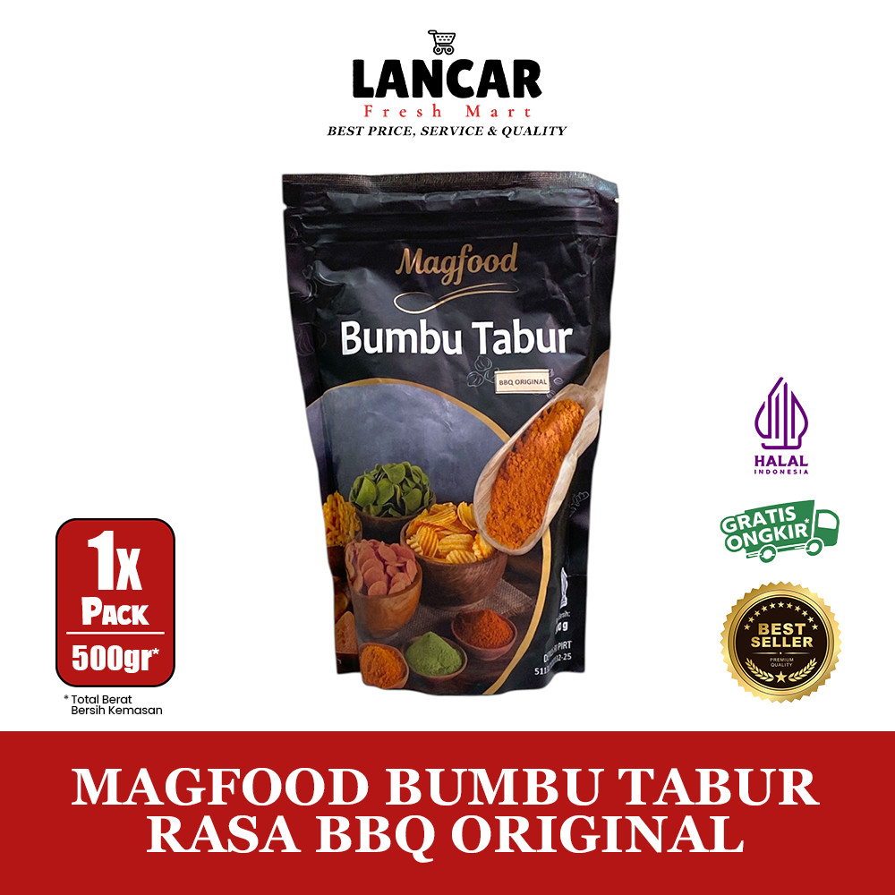 

MAGFOOD BUMBU TABUR RASA BBQ ORIGINAL 500GR / BUMBU BARBERQUE 500GR