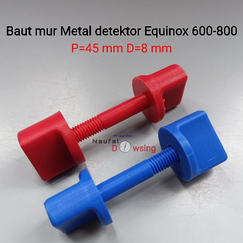 _N$ Baut mur metal detektor Equinox 600-800 P= 45 mm D= 8 mm  (Equinox, vanquish, go find, tianxun, 
