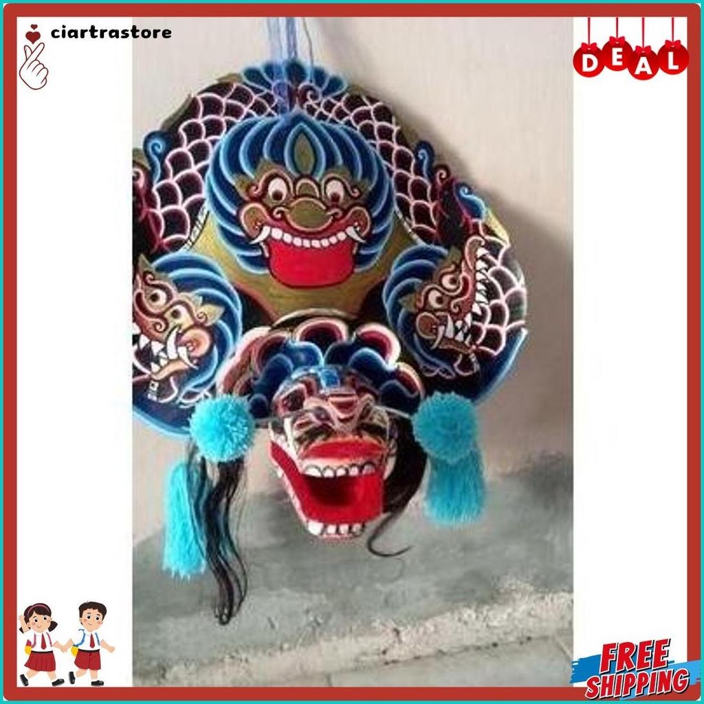 

Special Barongan Rampak Telon Full Kayu Asli Satu Set Dengan Kemul Panjang Mahkota Dan Rambut Tinggal Pakai Ukuran Anak Ka-67 #n6