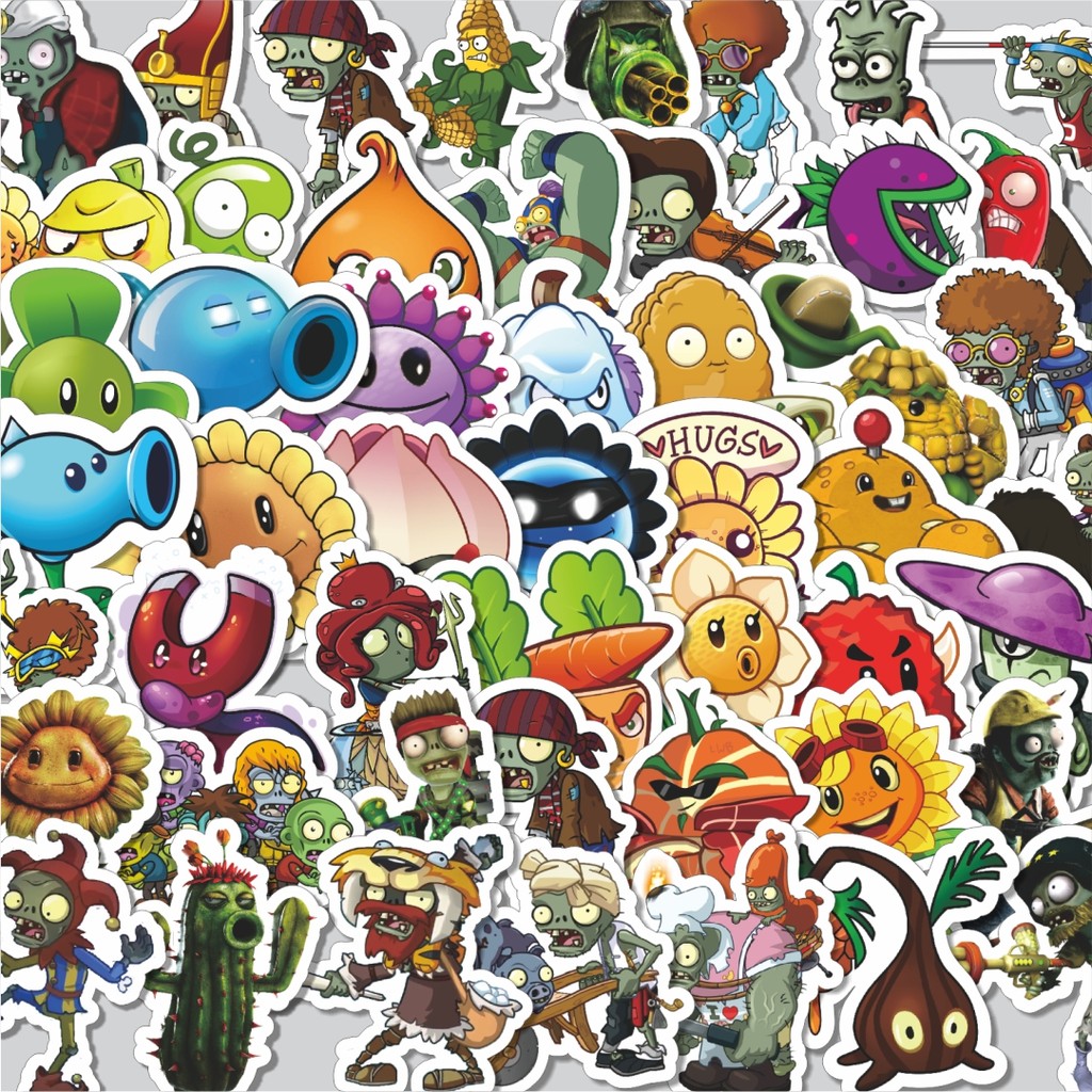 

Stiker Cutting Pack Stiker Game Series PLANT vs ZOMBIE Character Mix 5 Isi 100Pcs Series Aesthetic Lucu Keren Untuk Koper Bahan Vynil