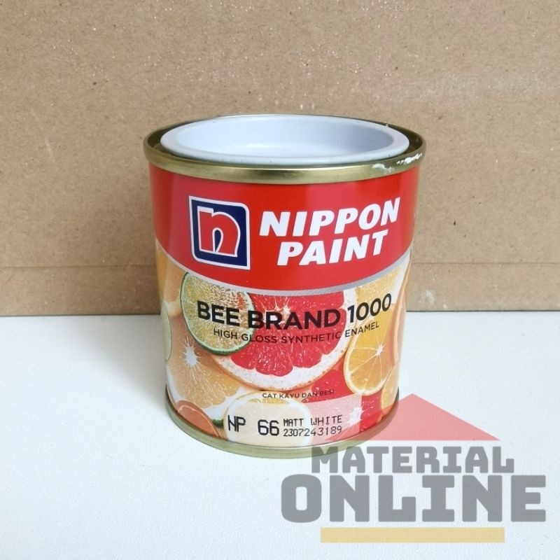 CAT BEE BRAND 1000 100CC 100 CC KECIL NIPPON PAINT Cat Minyak Kayu Besi Putih Hitam Doff Merah Kunin