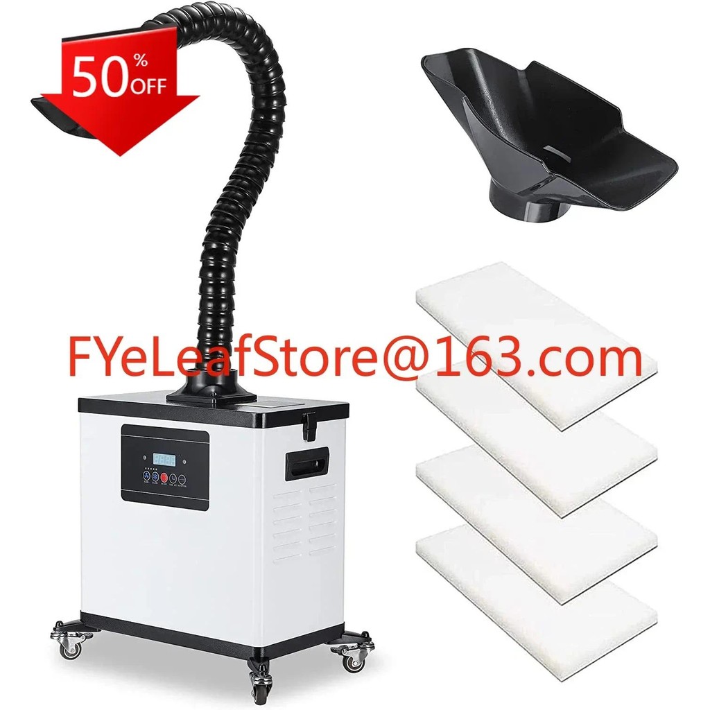 Soldering Fume Extractor Smoke Absorber Welding Evacuator Air Purifier 4 Stage Filter for co2 Laser 