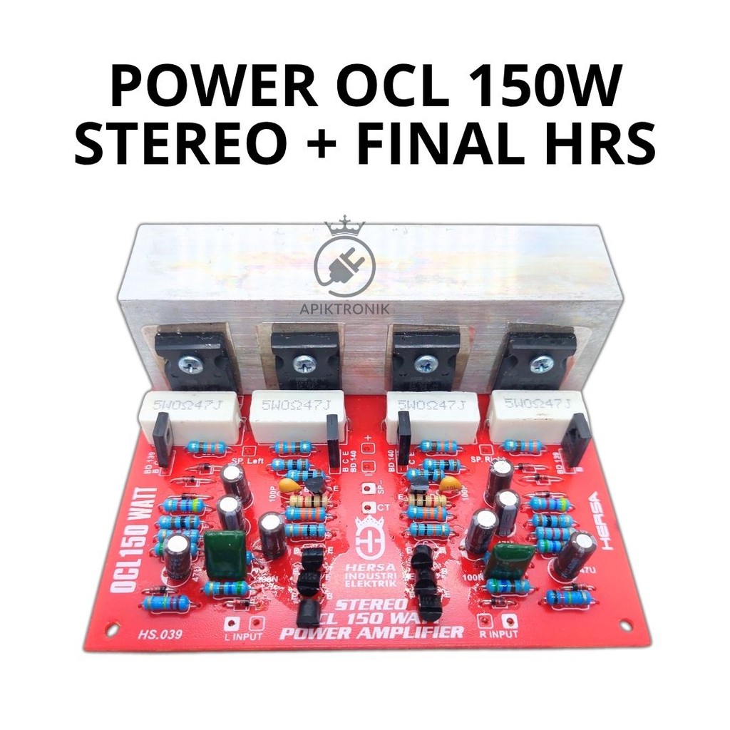 Power OCL 150 Watt Stereo Plus Final – Modul Amplifier Kuat untuk Audio System