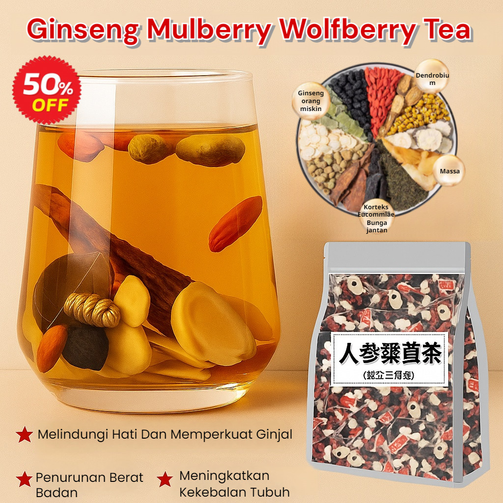 

❤️24H Pengiriman Cepat❤️【COD】【Beli 2 gratis 1】Teh Bunga Kering Kurma/Merah Murbei Hitam Wolfberry Merah Wolfberry Merah Kombinasi Teh/Red Date Tea Healthpreserving Latenight Tea/Begadang Teh Memperbaiki Warna Kulit