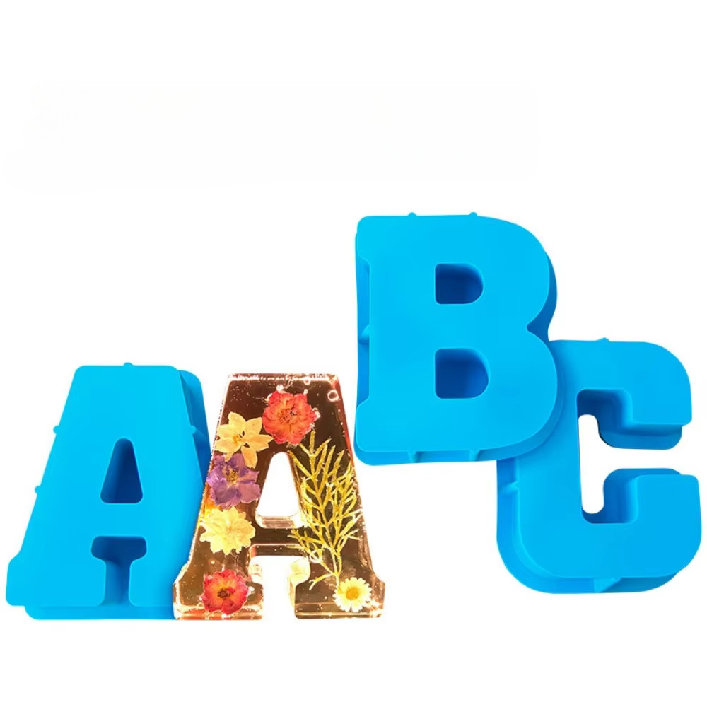 

26 Capital Letters Birthday Party Craft Gift Making Home Decor Silicone Candle Mold DIY Handmade Soap Epoxy Resin Wax Mould