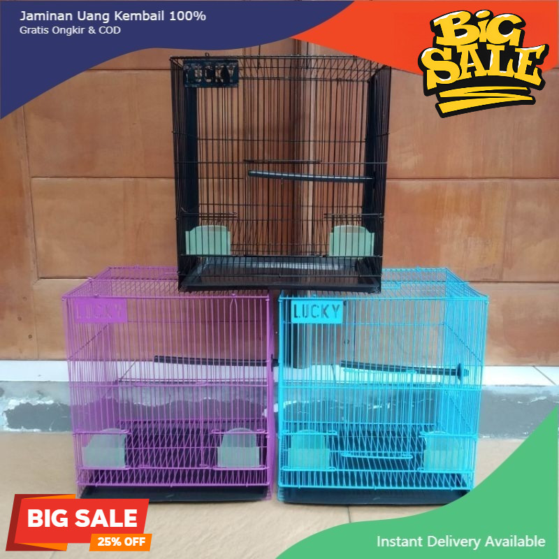 Kandang Sangkar Burung Lovebird Hamster Kecil Lucky sangkar lipat mini umbaran MINI sangkar parkit