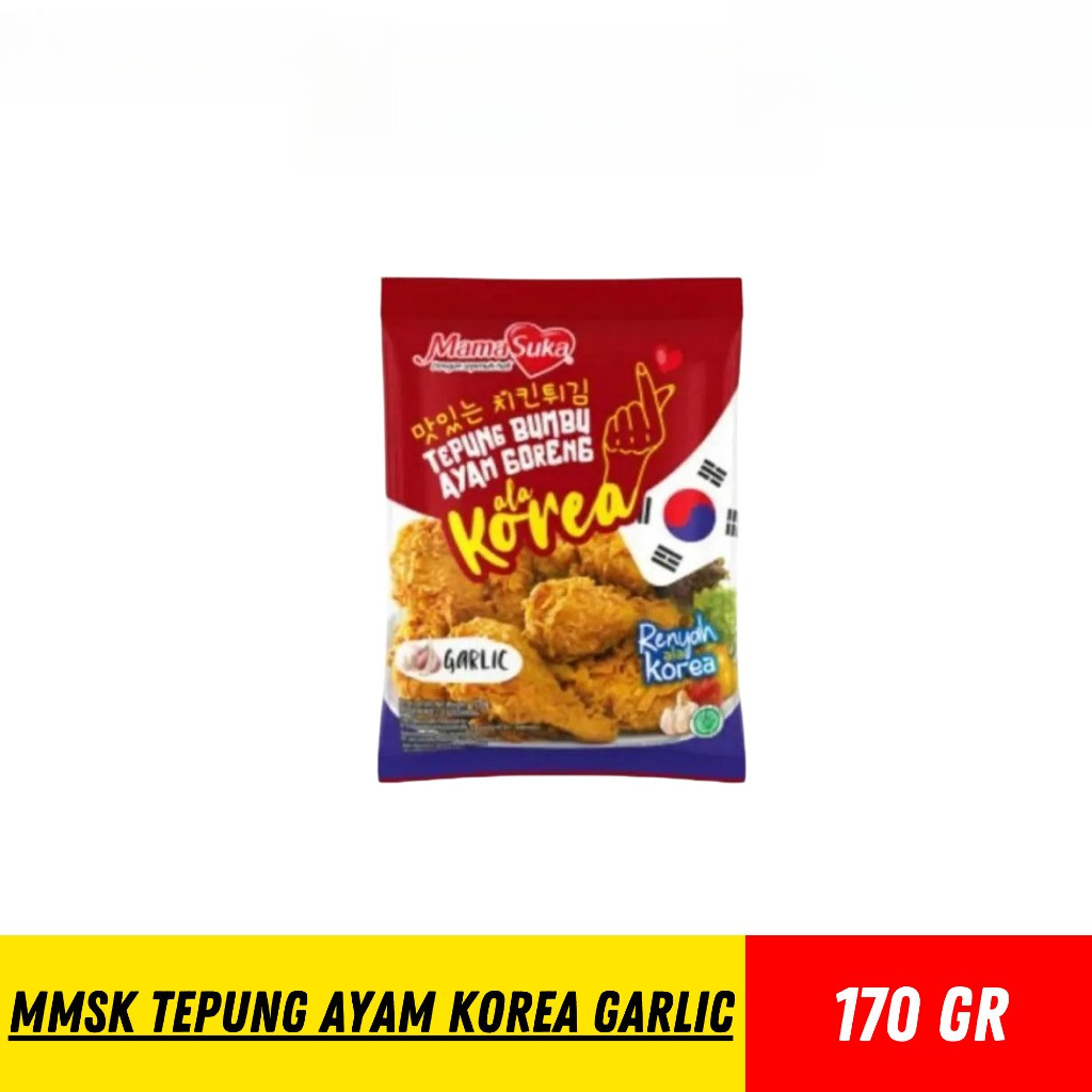 

MAMASUKA Tepung Ayam Korea Garlic 170gr //tepung ayam korea bawang //tepung ala korea