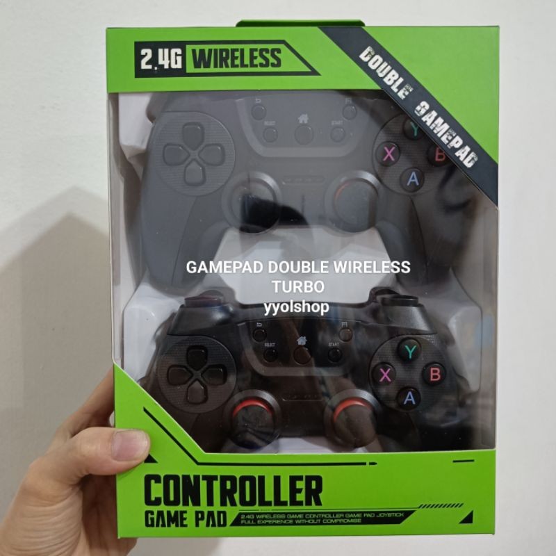 GAMEPAD DOUBLE WIRELESS TURBO FOR PC / WINDOWS / ANDROID