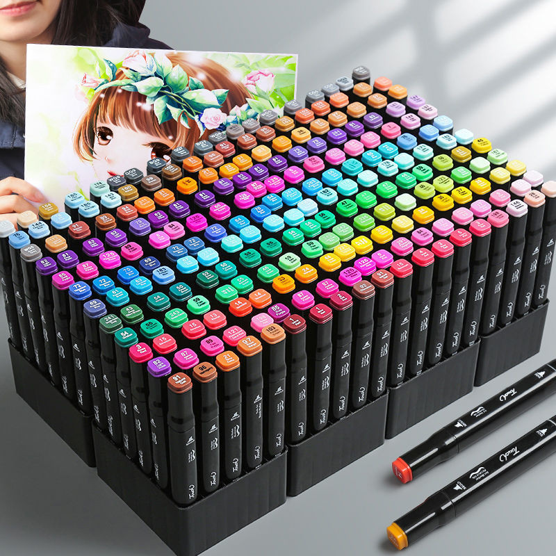 

24-80 Colors Double Headed Art Marker Pen Set Drawing Toys for Draw Sketching Alcohol Oily Based Markers Graffiti Art Supplies