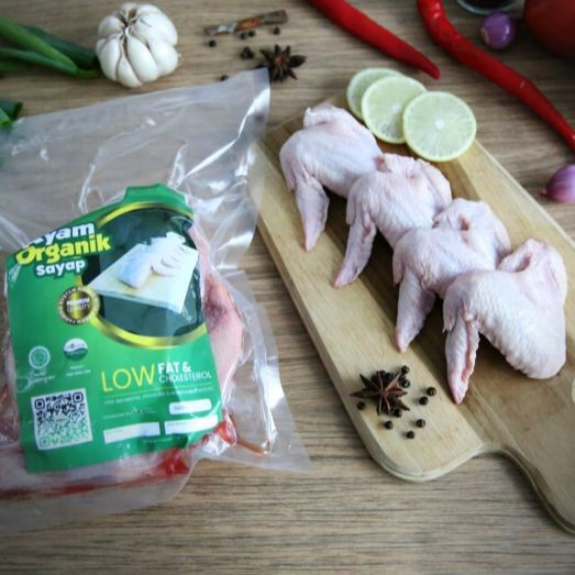 

Berkah Chicken Sayap 6pc 500gr | Sayap Ayam Organik | Daging Organik