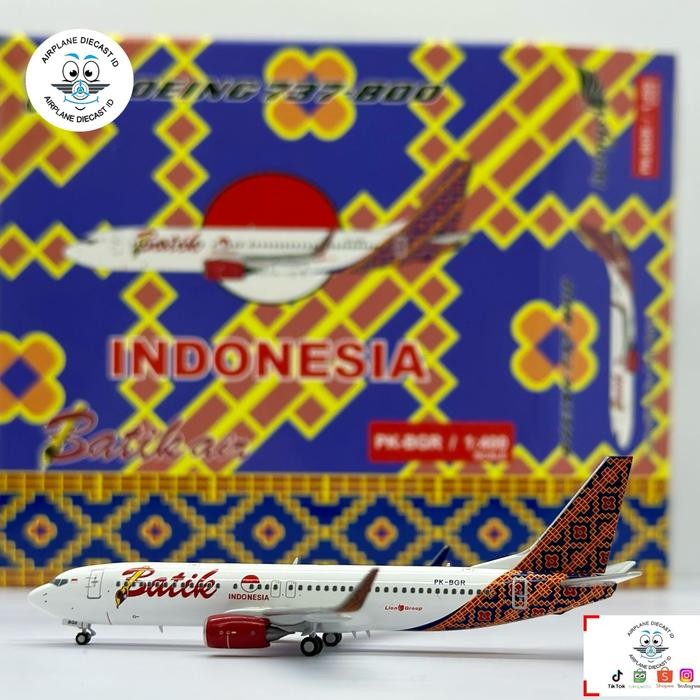 Batik Air Boeing B737-800 PK-BGR 1:400 Scale Limited Edition iWings Models SP99..