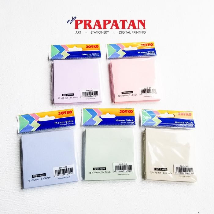 

Joyko Memo Stick 75x75mm MMS-30 / Sticky Notes - Pastel Purple