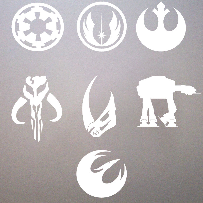 

Variety of Sci-Fi Vinyl Wall Sticker, Cool Imperial Rebel Alliance ORDER Logo Vinyl Decal Stickers For Laptop Car Decoration