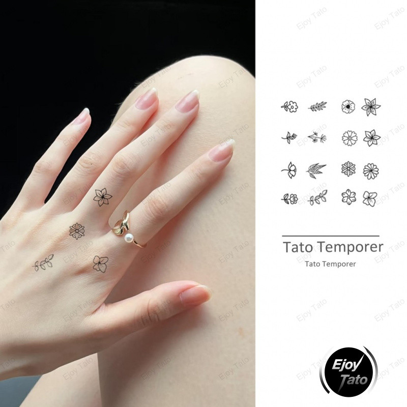 EjoyTato Tato Temporer,Henna Tattoo Kit Set,Beauty Charm Indomaret,Tato Temporer 1bulan,Anti Air Dan