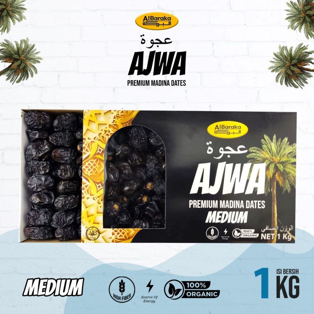 

AL BARAKA AJWA PREMIUM MADINA DATES 1KG