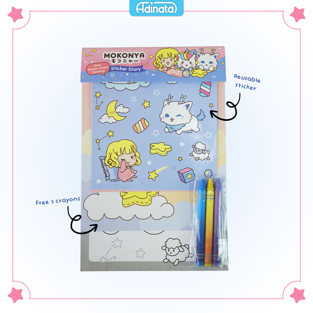 Mokonya Sticker Story Book 2550-6714 - Adinata / Stiker