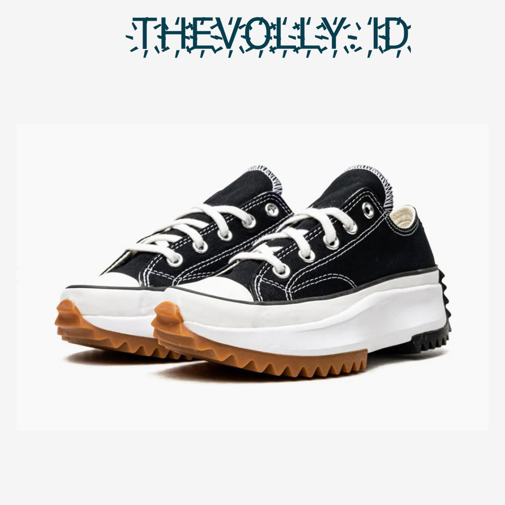 Sepatu Converse Run Star Hike Lugged Low Black White BNIB Original / Sneakers Pria