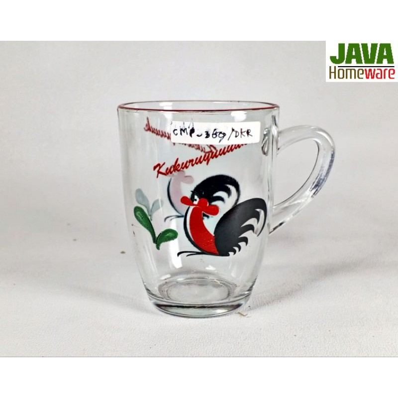 GELAS KACA KUKURUYUK CMP 369 DKR (12BJ ) | GELAS KACA BENING | GELAS KACA SOUVENIR | GELAS KOPI TEH 