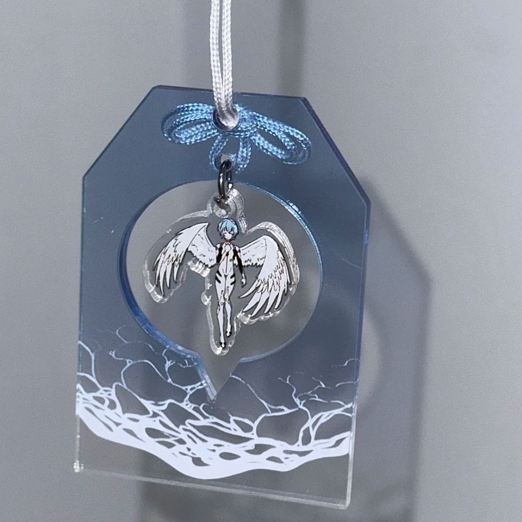 EVANGELION Ayanami Rei Acrylic Pendant Anime Car Keychain Backpack Pendant Cosplay Props Cartoon Key