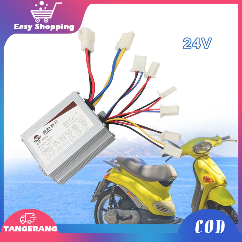 Controller Sepeda Listrik Brushed Universal 24V 250W Kontroler Skuter Listrik Untuk Sepeda Listrik D