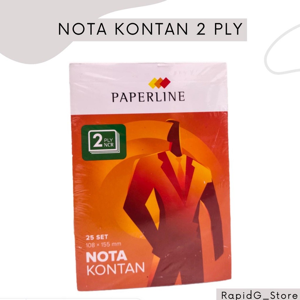 

Buku Nota Kontan Kecil 2 Ply NCR Paperline | Nota Rangkap Dua 1 Pack