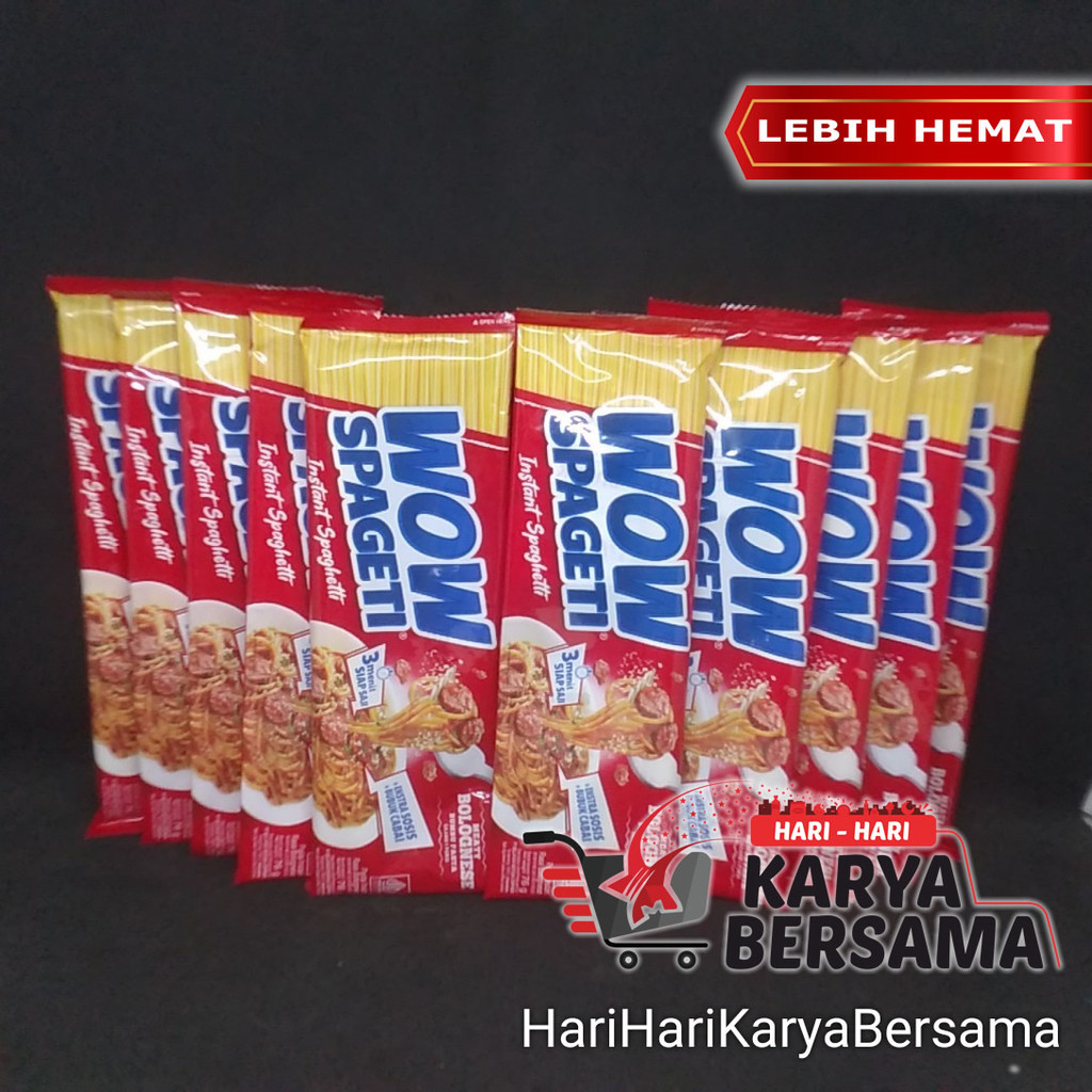

MIE INSTAN WOW MIE SPAGETI INSTAN MEATY BOLOGNESE PACK 10'S X 84GR
