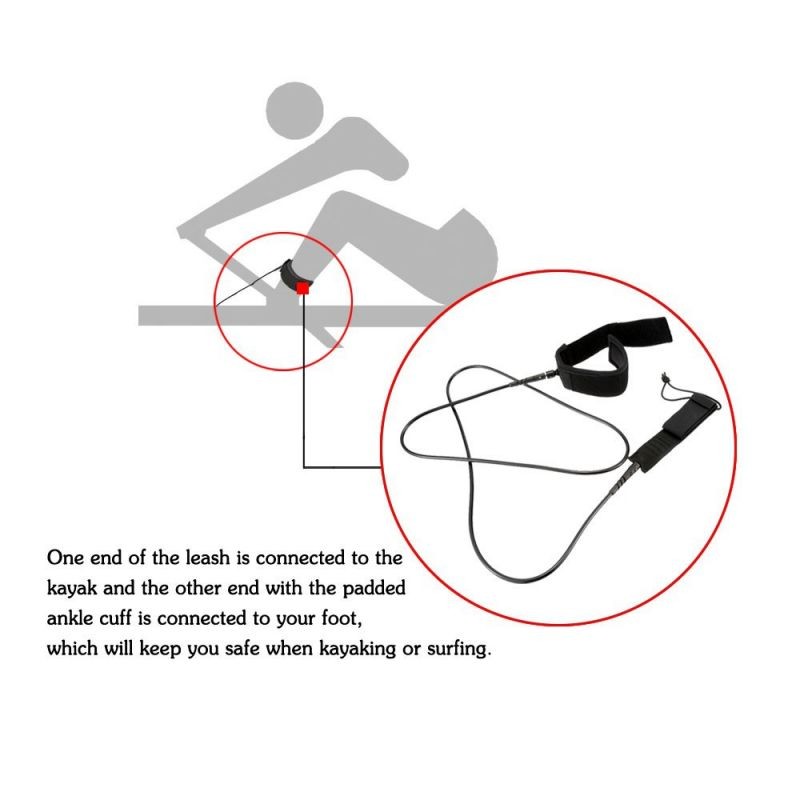 6/8/10ft Leash Surfing Tali Pengikat Papan Surfing leash surfboard Surfing Leg Rope Untuk Papan