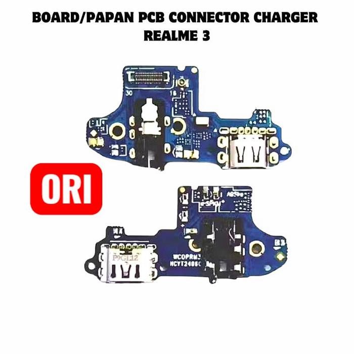BOARD KONEKTOR CAS REALME 3 – PAPAN CHARGER HP REALME 3 – FLEXIBLE CONNECTOR CHARGER