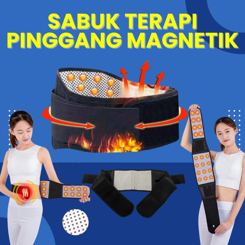 Alat Terapi Pinggang Sabuk Terapi Pinggang Korset Terapi Pinggang Syaraf Kejepit Tourmaline Original