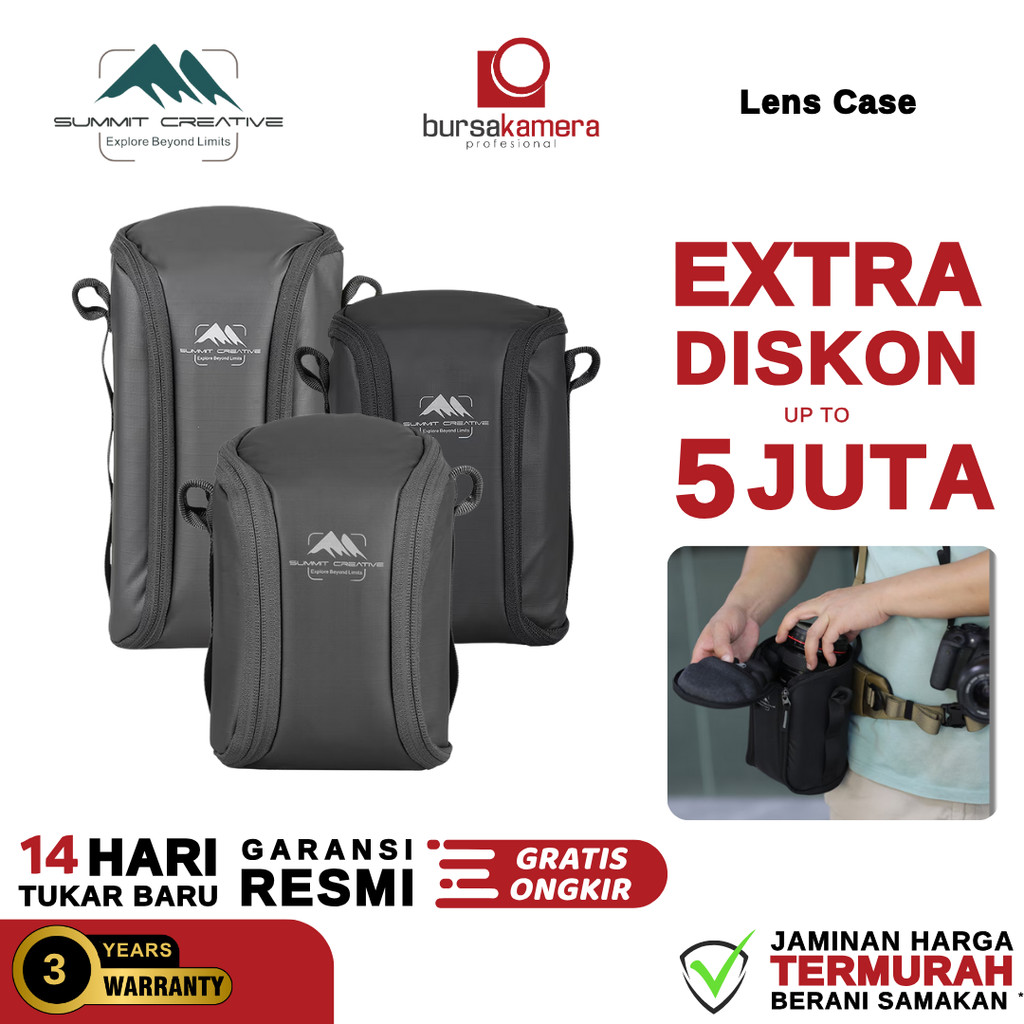 Summit Creative Lens Case summit Tas Lensa Kamera Waterproof & Shockproof Case