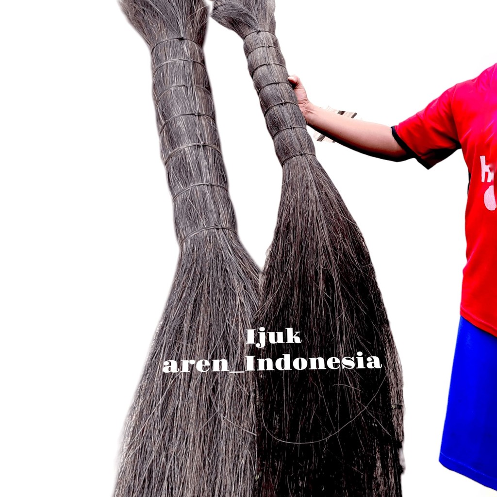 Ijuk aren original super panjang cocok untuk berbagai kerajinan dan bahan sapu/ijuk serat aren asli