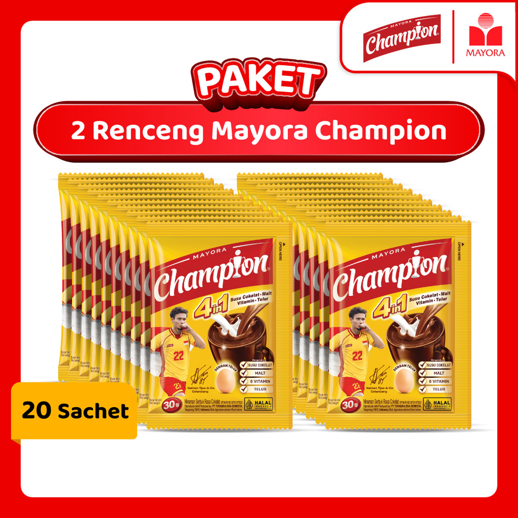 

Paket 2 Renceng Mayora Champion