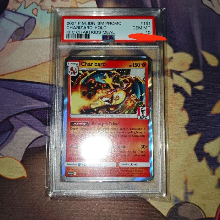 Pokemon TCG Chaki Kids Meal KFC Charizard PSA 10