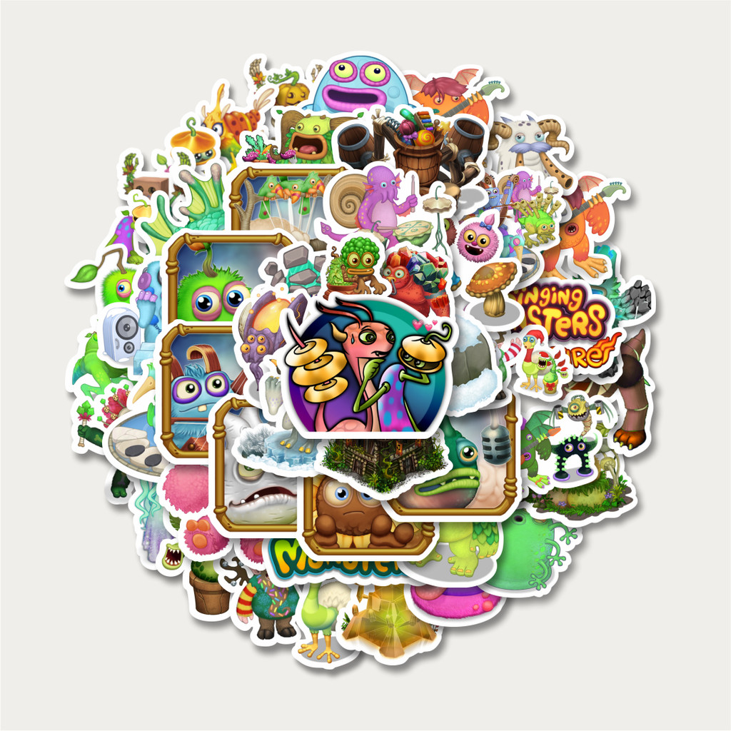 

Sticker Pack Stiker Game Series My Singing Monsters Character Mix 2 | Sticker TUMBLR | Stiker LAPTOP KOPER HELM