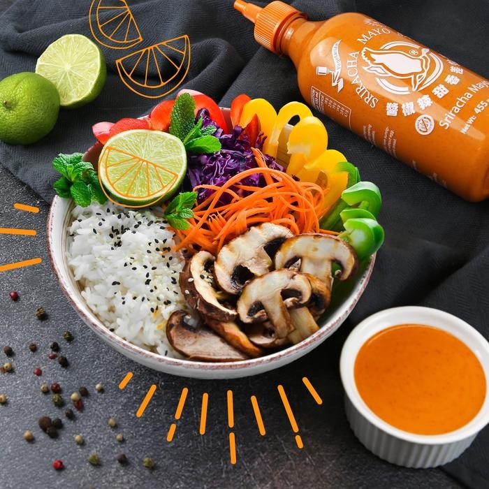 

Promo Sriracha Flying Goose Mayonnaise 455 ml/ Saus Mayo Vegan