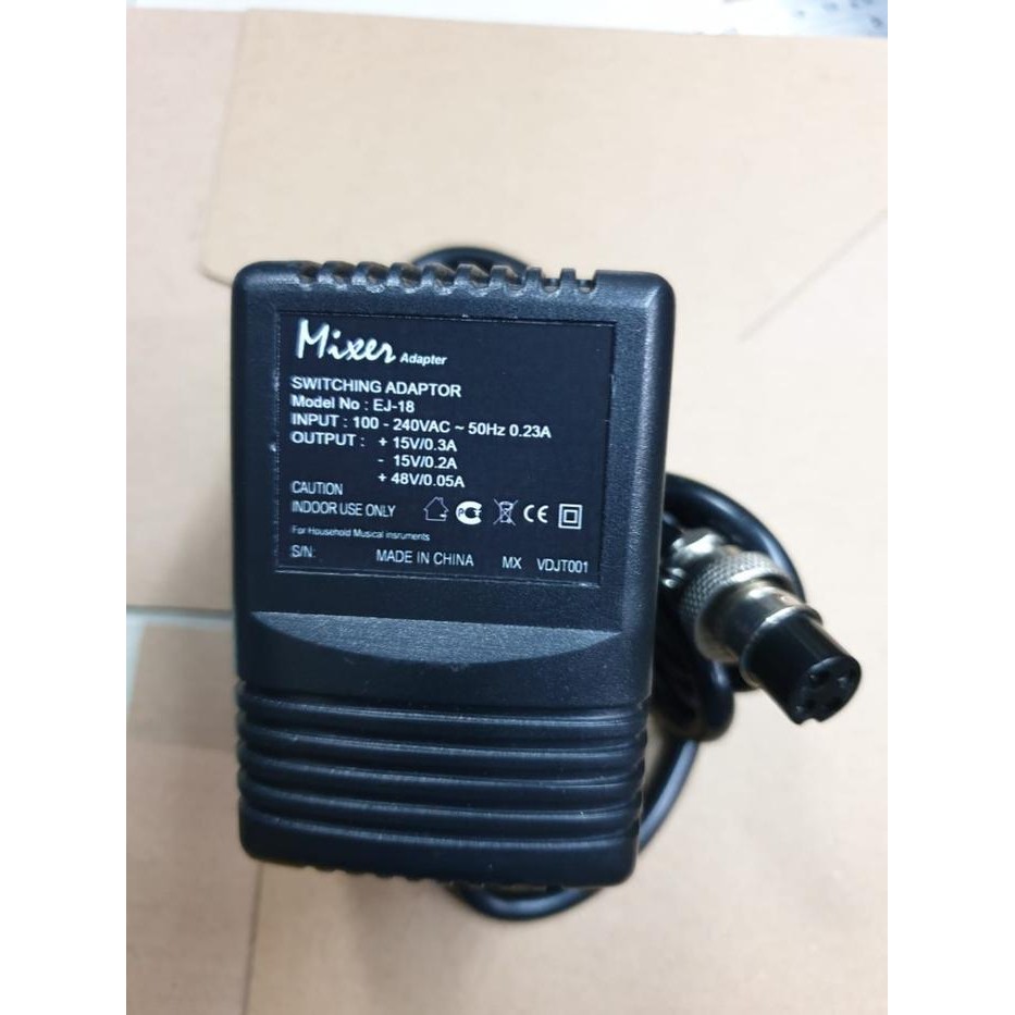 Adaptor Kabel Mixer Ashley 15VDC 48VDC 4 Pin New Plug DC IN