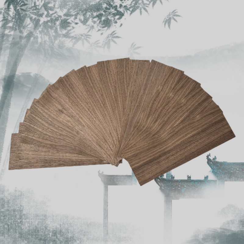 

American Walnut Veneer Set x 5PCS, Thickness 2mm Approx, Suitable for Model Making and Crafts Inlay, Untreated Wood Sheets Combo
