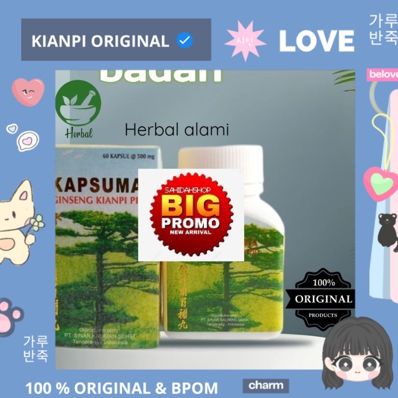 

PROMO MERDEKA !!! CN Kapsuma kianpi ginseng isi 60 kapsul,perbaiki nafsu makan dan saluran pencernaan sahidahshop~ 100% ORIGINAL & BPOM