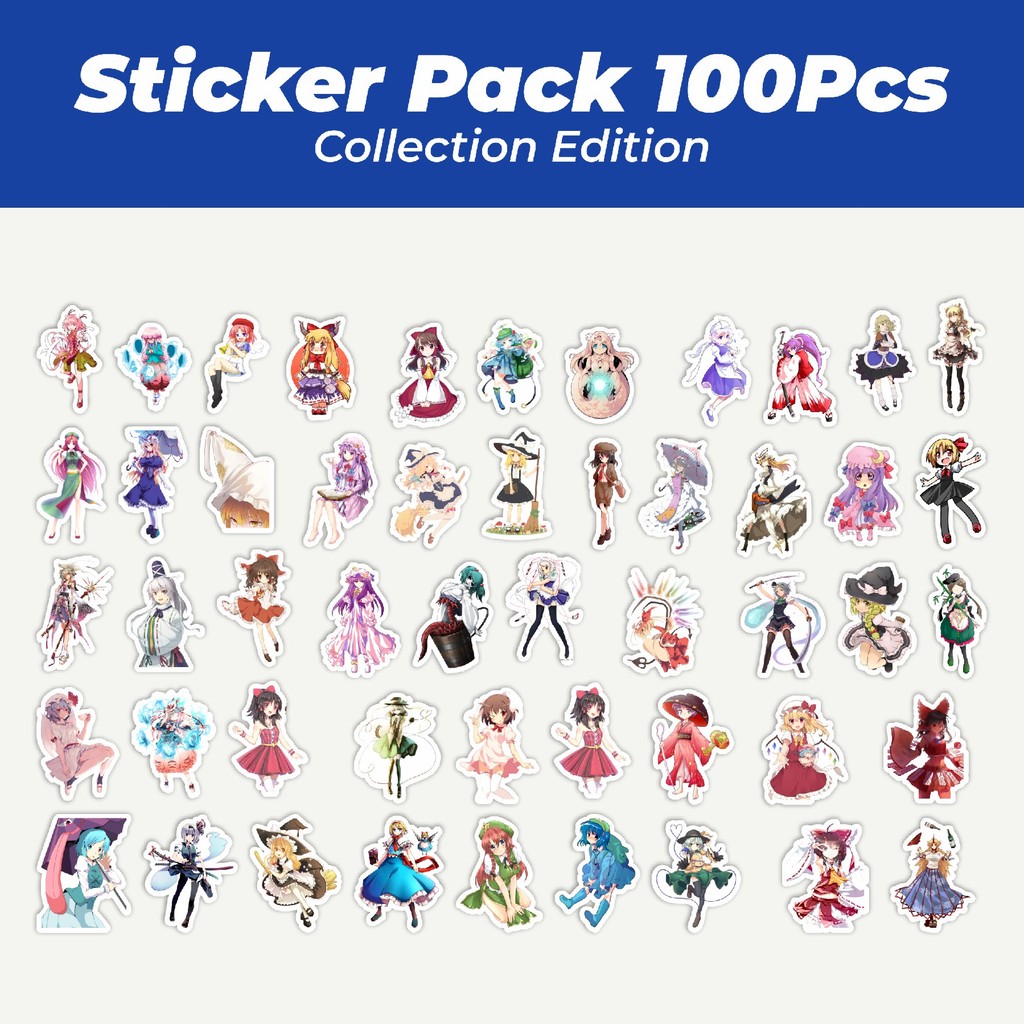 

Hot Stiker Game Series Touhou Project Karakter Mix 1 Lucu Anti Air Stikers Berperekat Waterproof Sticker Decal Buat Motor Helm Buku Journal Koper Casing HP Laptop Botol Minum