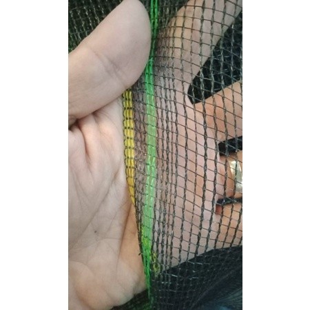 Waring hitam Jaring ikan Jaring pagar tanaman per meter lebar 1,2 mtr