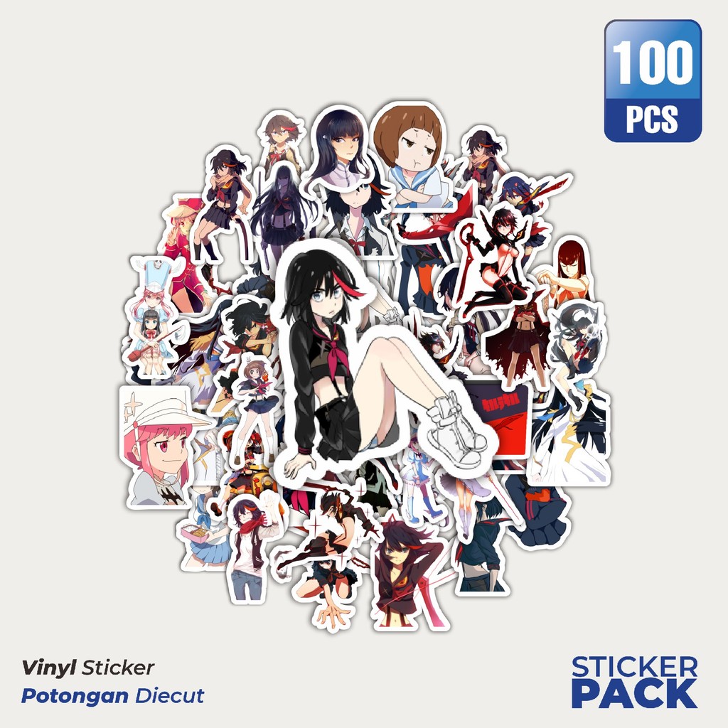 

Super Hemat! 100 PCS Stiker Anime Series Kill La Kill Karakter Mix 1 Waterproof Aesthetic- Untuk Laptop, Motor, dan Helm - Paper Stationery Pack