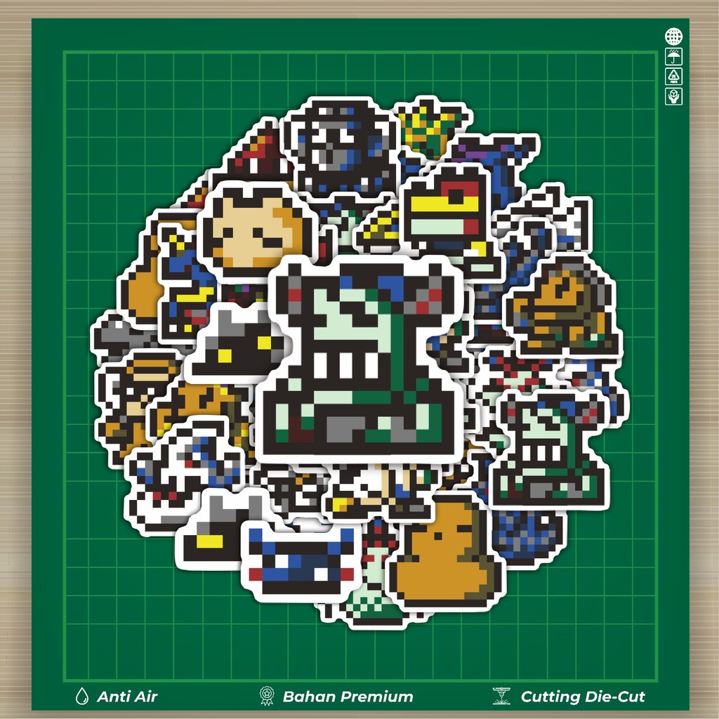 

HOT 50 PCS STIKER Stiker Pixel Digimon V12 Stiker Fashion Cars Decal Dingin Kartu Album Custom Vinyl Anti Air- Sticker Aesthetic Buku Journal Koper Casing HP Tablet Laptop Helm Motor Botol Minum