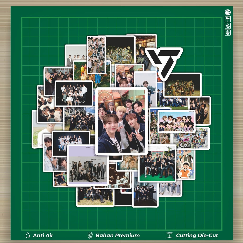 

HOT 50 PCS STIKER Stiker Boy Group Seventeen Stiker Fashion Cars Decal Dingin Kartu Album Custom Vinyl Anti Air- Sticker Aesthetic Buku Journal Koper Casing HP Tablet Laptop Helm Motor Botol Minum
