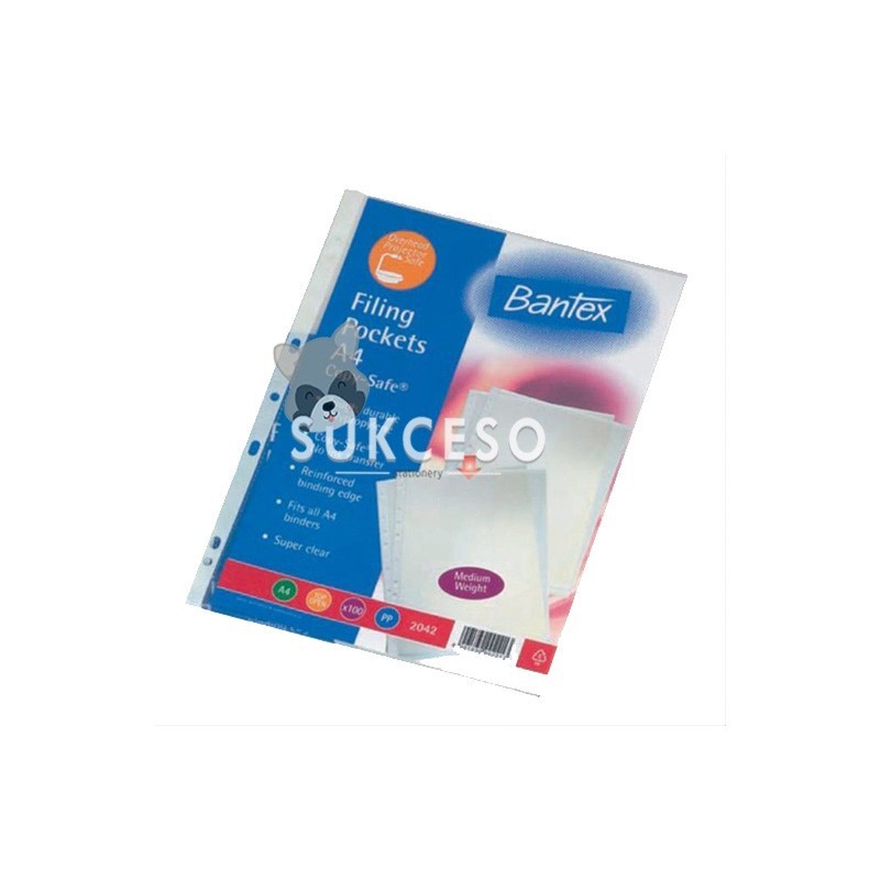 

Bantex Pocket A4 2042 08 20 Sheets/ Lembar/ Kantung PP Murah Berkualitas