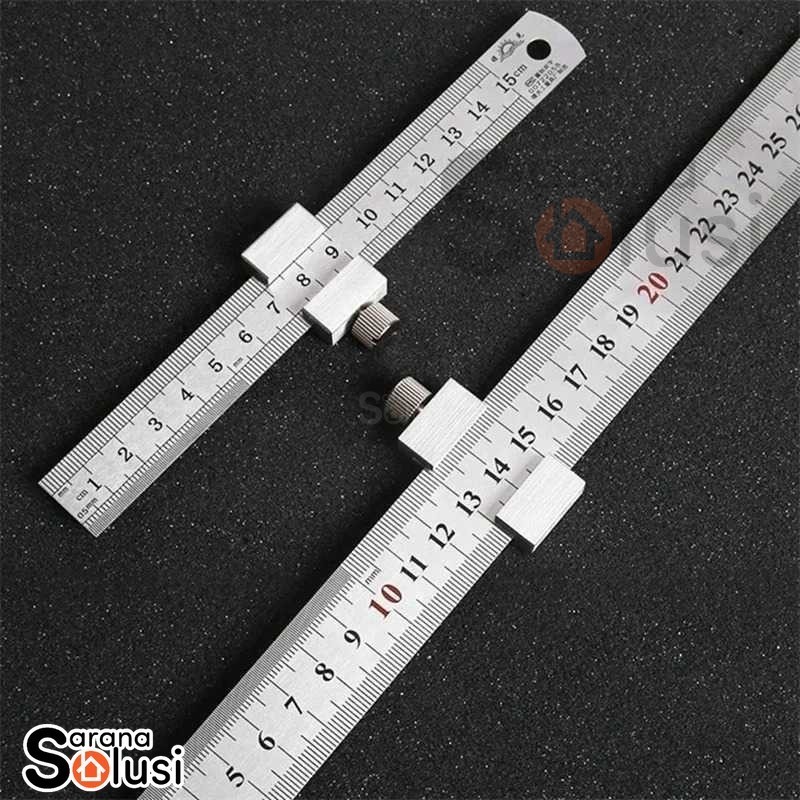 

Penggaris Mistar Alat Ukur Besi Capentry with Ruler Positioning