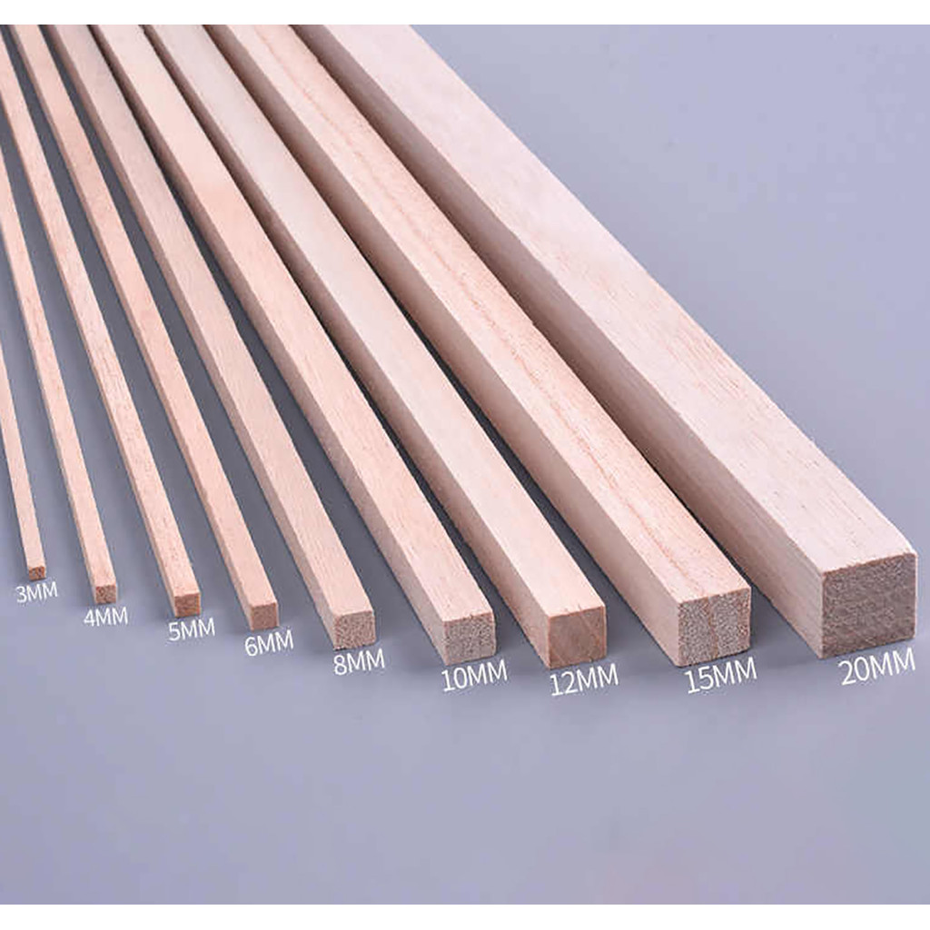 

Length 250mm Solid Square Wood Strip Small Wooden Rods DIY Model Material Crafts Decoration Making Parts 2/3/4/5/8/10/12/20mm